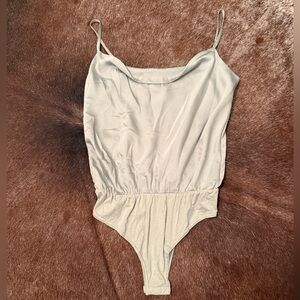 Women’s Light Green Scoop Neck Bodysuit